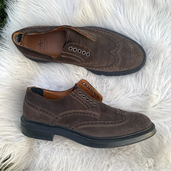 Aquatalia | Shoes | Aquatalia Brown Laceless Oxford 5 | Poshmark display picture 2